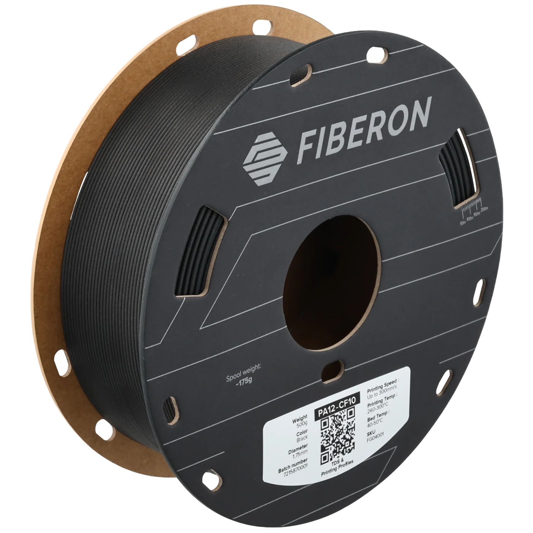 Filamento Industrial PA12-CF10 (Nylon 12 com Fibra de Carbono) – Baixa Absorção de Umidade e Alta Tenacidade