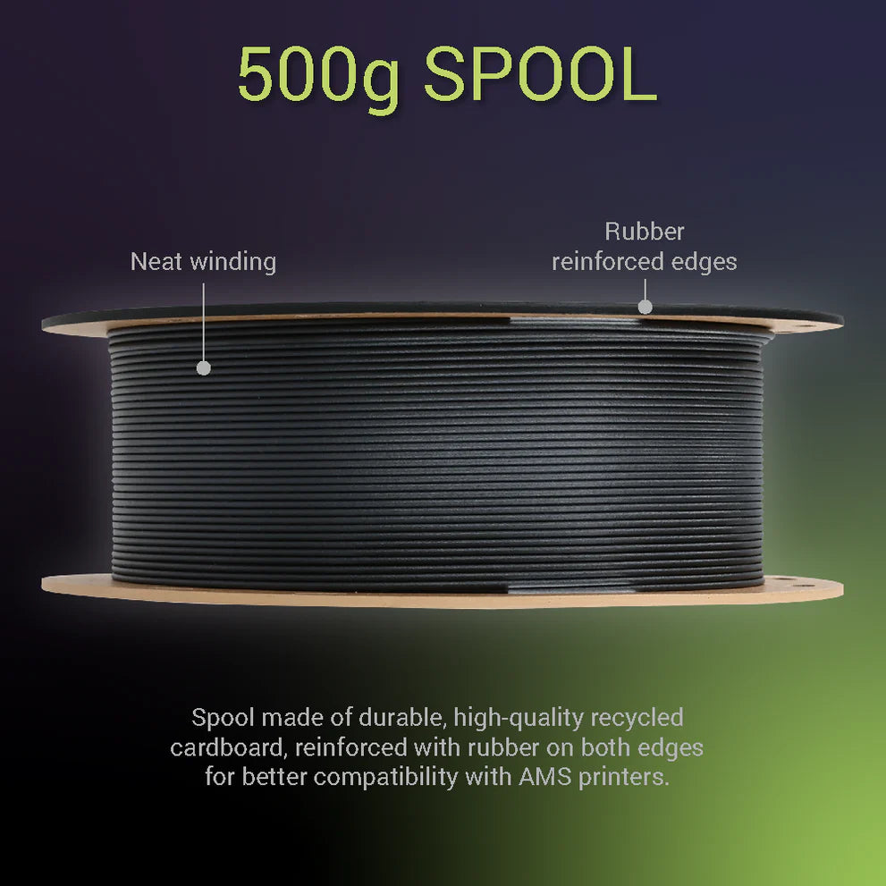 Filamento Fiberon PPS‑CF10 Carbon Fiber 1,75 mm – 500 g – HDT > 250 °C