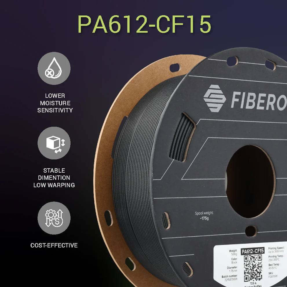 Filamento Industrial PA612-CF15 (Nylon com Fibra de Carbono) – Alta Precisão e Resistência Térmica