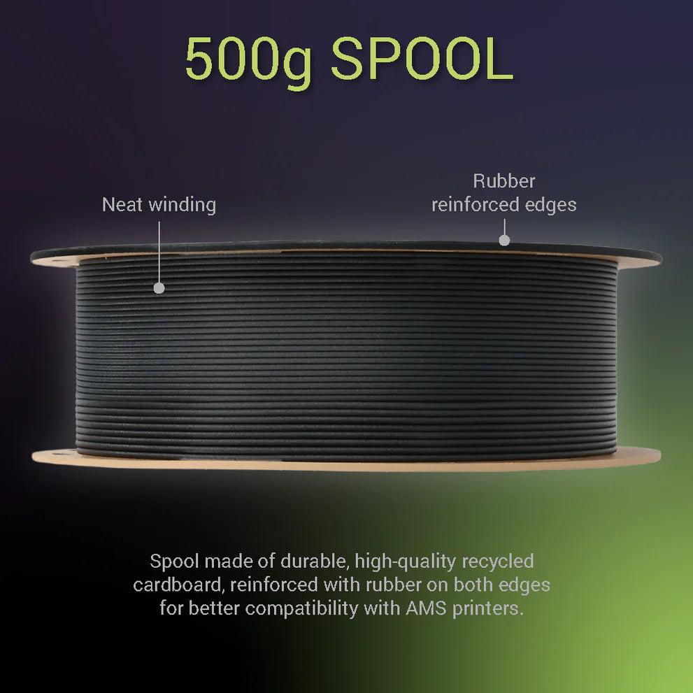 Filamento Fiberon PA612‑CF15 Carbon Fiber 1,75 mm – 500 g – HDT 175 °C