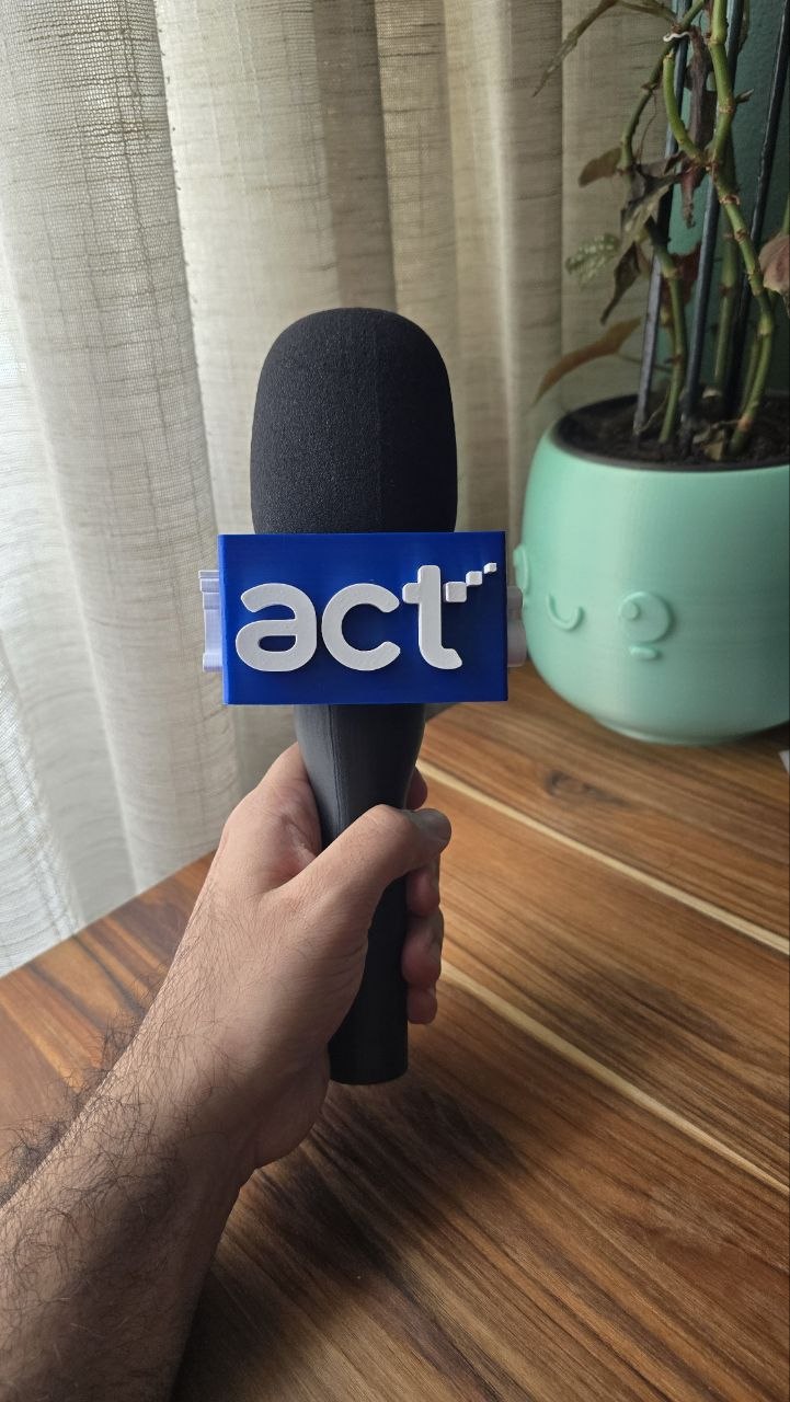 Canopla personalizada para microfone ACT Digital